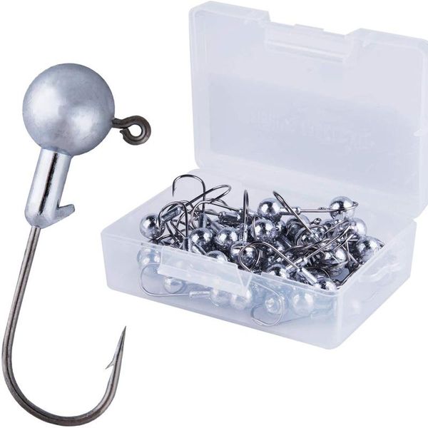 

fishing hooks 20pcs jig head 2g 3.5g 5g 7g 10g 14g hook pike fish accessories