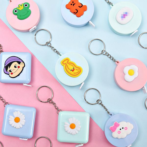 

new fashion household sundries mini tape measure portable measuring clothes leather ruler soft waist rulers tool 1.5m length sewing tailor
