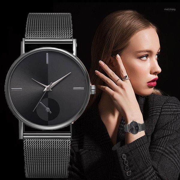 

wristwatches relogio feminino women watches ladies quartz brief stainless steel wristwatch female clock montre femme gifts, Slivery;brown