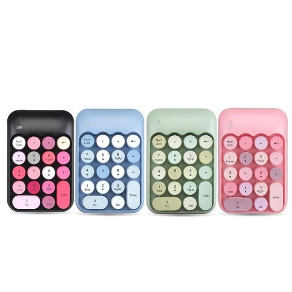 

keyboards 2.4g number pad portable wireless 18-key numeric keypad keyboard extensions for financial accounting data entry