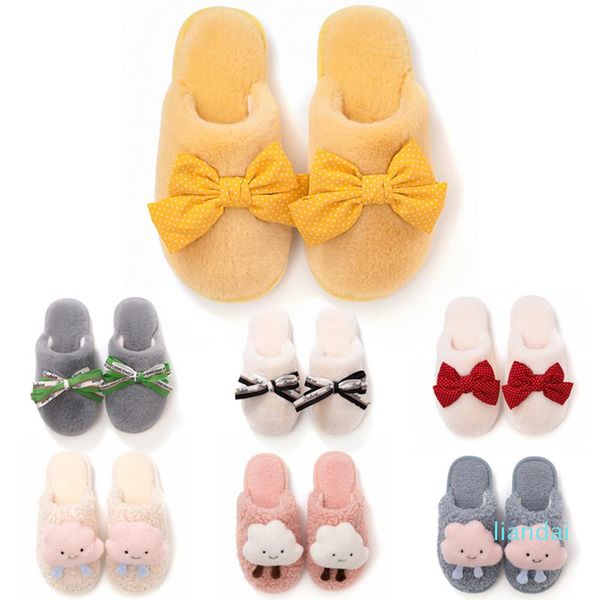 

women designer slippers platform sandals shoes triple black grown grey pink casuals indoor warm sneakers flat winter hop999