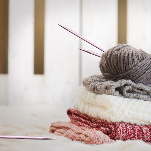 

sizes/set interchangeable aluminum circular knitting needle sets 2.75mm-10mm hee889 sewing notions & tools, Black