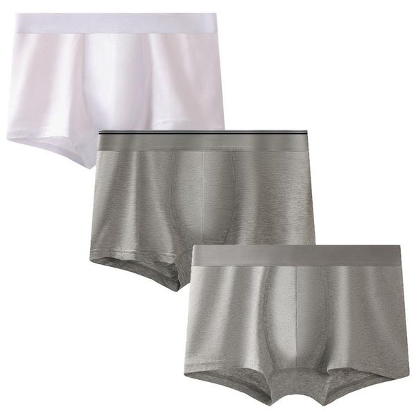 

underpants 3pcs/lots modal underwear men boxer shorts slip homme breathable panties sleep bottoms calzoncillo trunks plus size, Black;white