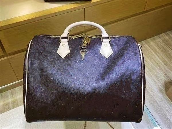 

women fashion handbag luxury designers bags men casual tote cross body with lock large capacity shoulder bag letter pattern genuine leather