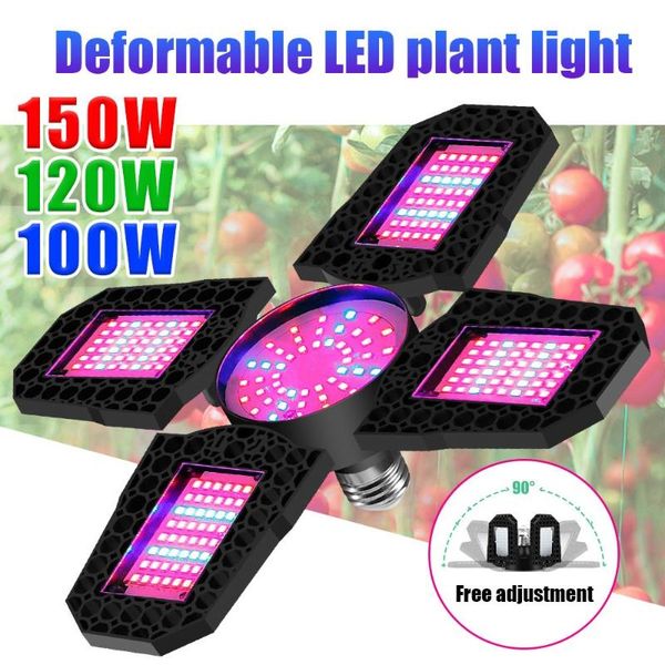 

grow lights led light e27 red blue spectrum growth bulb 100/120/150w indoor 90 degrees deformable growing for plants