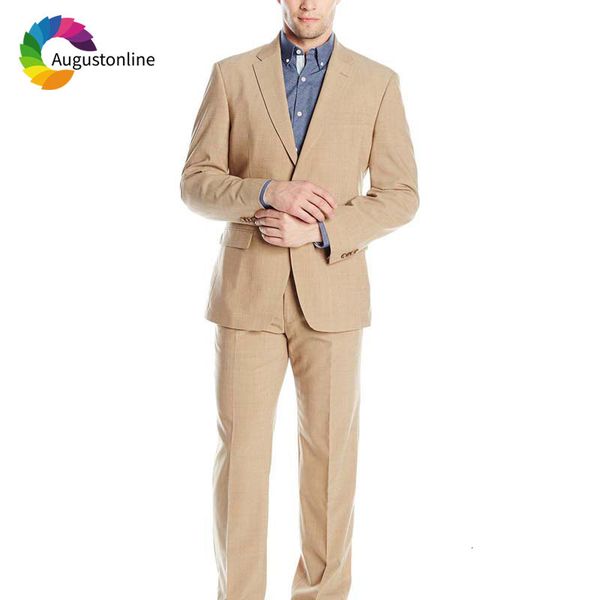 

men's suits & blazers casual custom made champagne men beach wedding slim fit groom tuxedo man blazer masculino jacket pants, White;black