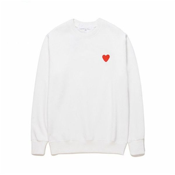 

2021 play designers hoodie #c050a off autumn winter fashion men women cardigan sweatshirt harajuku luxurys heart pattern white coats cdg cas, Black