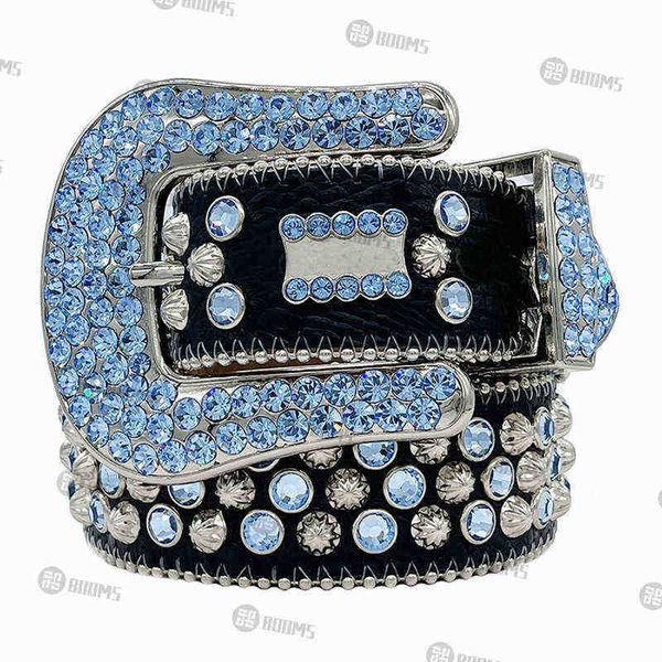 

2021 digner belt bb simon belts for men women shiny diamond belt black on black b, Black;brown