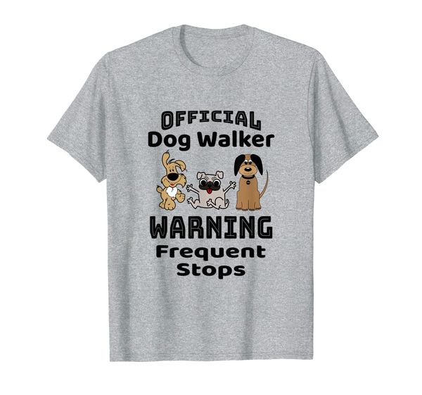 

dog walker shirt for a dog lover, White;black