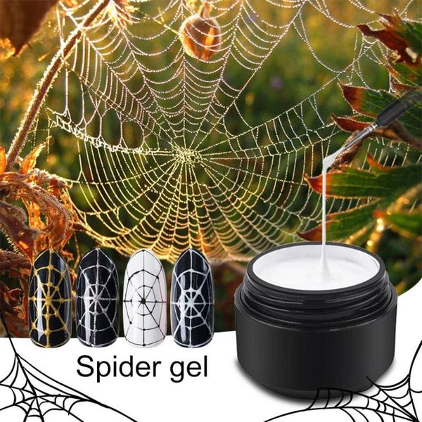 

nail gel 8ml lacquer creative soak off spider painted painting art, Red;pink