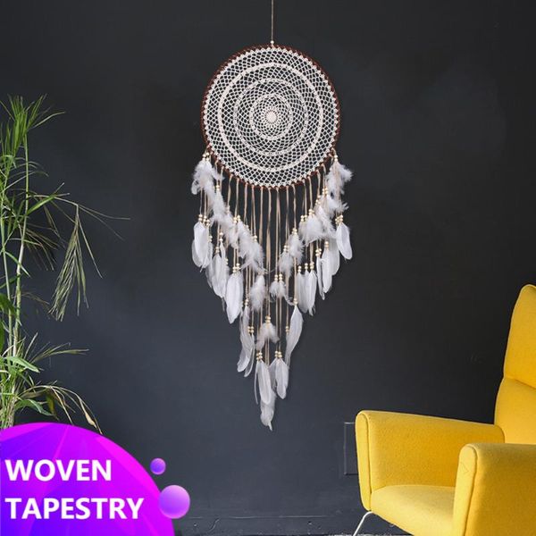 

decorative objects & figurines wedding decoration nordic feather pendant flower dream catcher girl bedroom party gift art