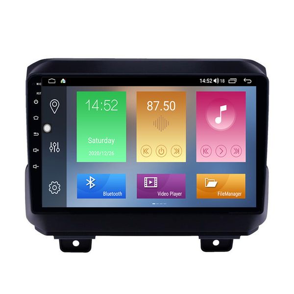 

car dvd radio player for 2018-jeep wrangler with wifi usb aux hd touchscreen 9 inch android 10.0 gps