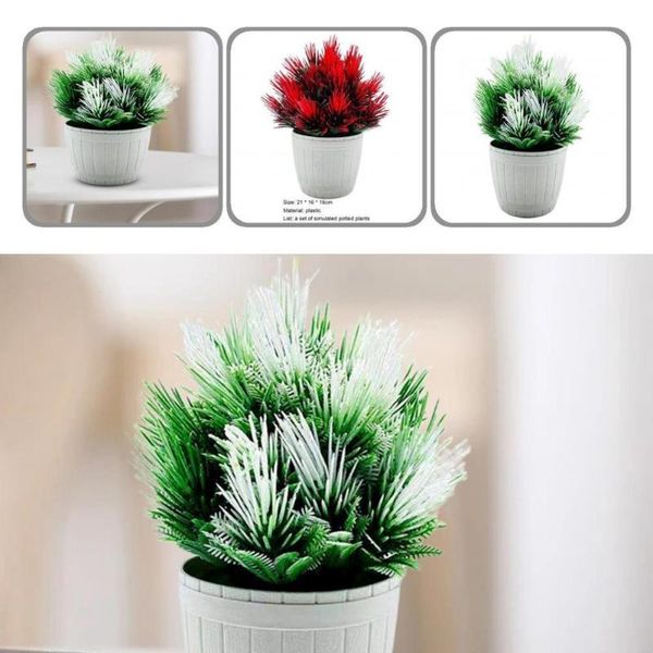 

decorative flowers & wreaths multi-color 1 set beautiful faux mini potted plant miniature lightweight simulation bonsai waterproof for parte