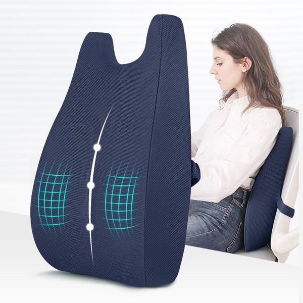 

gel bamboo charcoal backrest office memory cotton chair seat cushion relieve low back pain cusion cushion/decorative pillow
