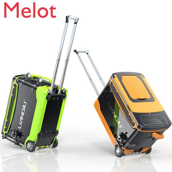 

decorative objects & figurines fishing box full set of ultra light multifunctional pull rod sets can sit multi-function durable