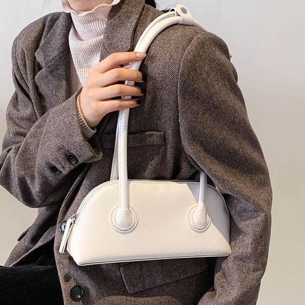 

evening bags simple style small pu leather shoulder underarm for women 2021 fashion women's brand handbag and purse lady travel tote ba