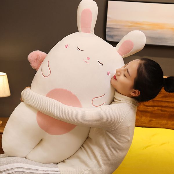 

65/95cm angel sakura plush bunny toy stuffed sweet pink white rabbit pillow sleeping friend overnight snuggle plushie for girls