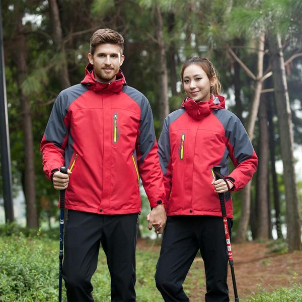 

men's jackets wwkk 2021 men women spring autumn outdoor hiking waterproof windbreaker climbing camping trekking rain coat, Black;brown