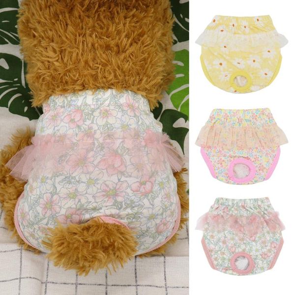 

dog apparel reusable diaper pant physiological pants washable female girl dogs shorts absorbent pets underwear sanitary panties
