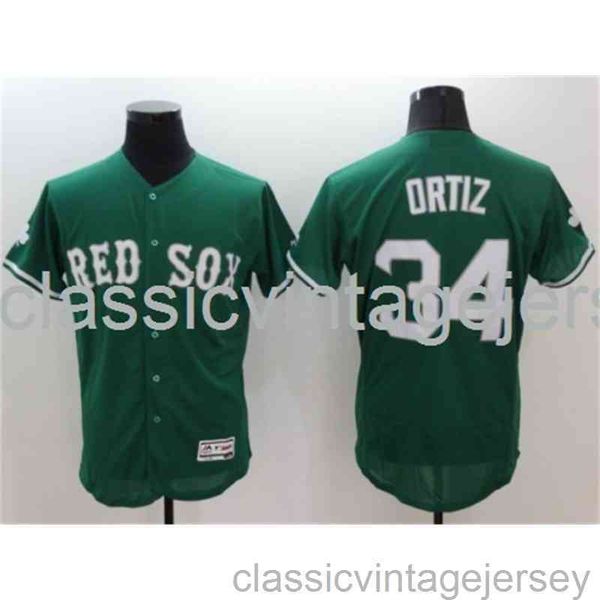 

embroidery david ortiz american baseball famous jersey stitched men women youth baseball jersey size xs-6xl, Black