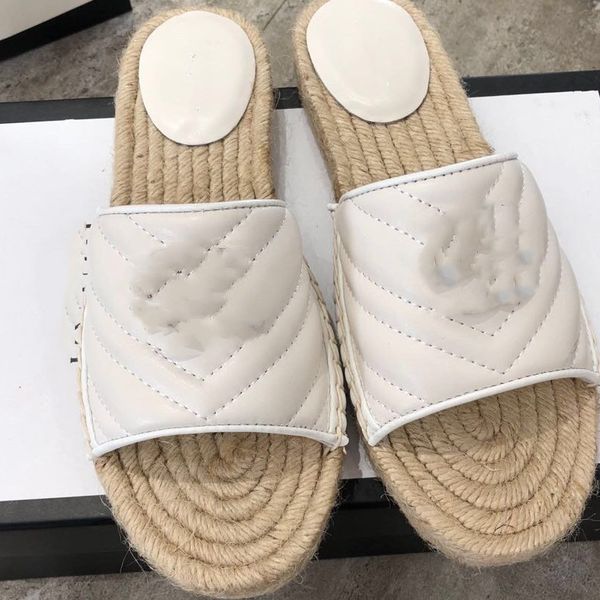 

official website 70% off outlet new style summer flat ladies round-toe genuine leather women metro decoration hemp slippers designer shoes s, Black