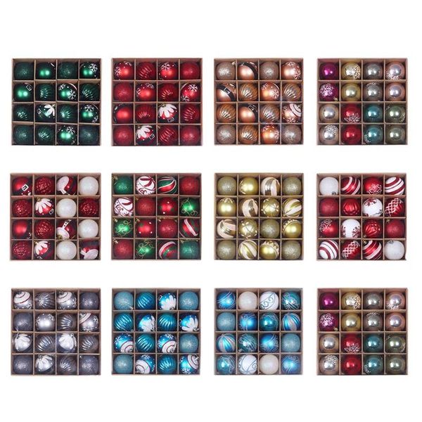 

16pcs 6cm christmas decoration tree hanging home party festival wedding ornament pendants