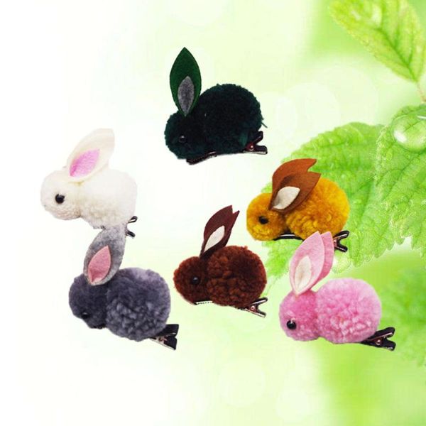 

hair clips 6pcs plush hairpins barrettes accessories for kids girls