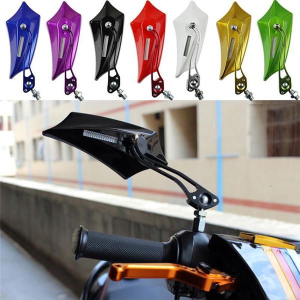 

motorcycle mirrors 2pcs motorbike rearview mirror 6 color universal aluminum alloy rear view side