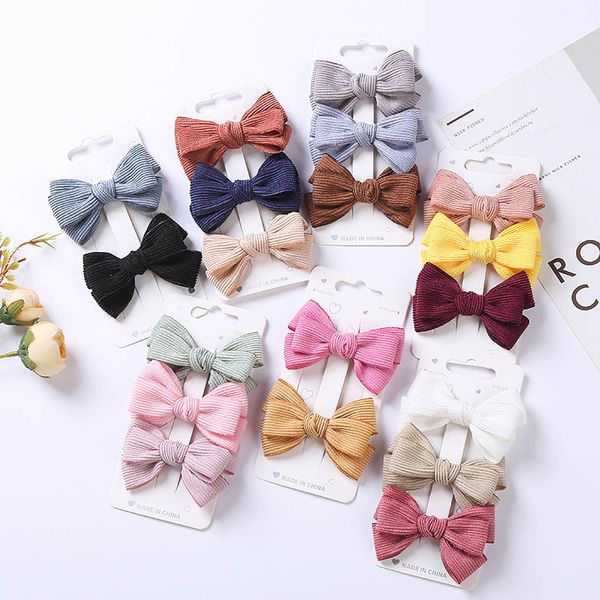 

girls hair accessories hairclips baby bb clip kids barrettes clips bows children double-layer bowknot velvet bow princess accessory b8506, Slivery;white