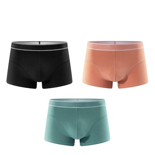 

underpants 3pcs/lot men brand boxershort homme cotton shorts mide waist male breathbale u convex pouch plus size l-4xl, Black;white