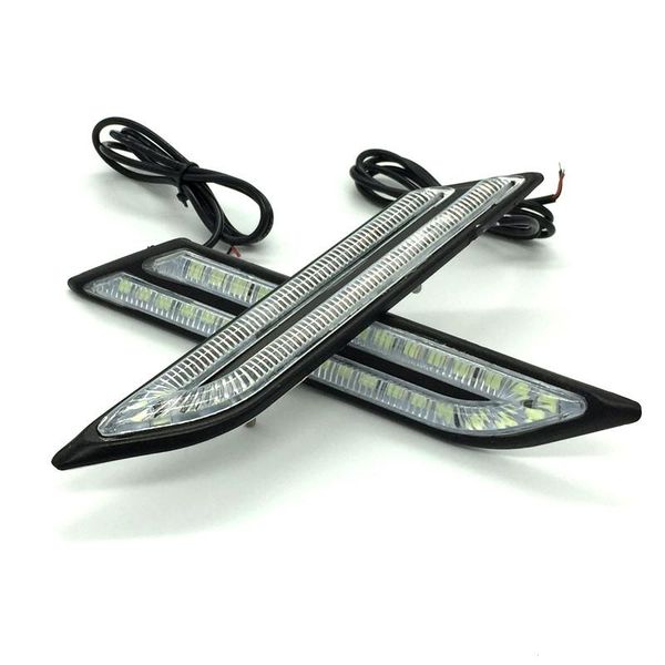 

emergency lights 2pcs/set car fog drl universal daytime running brake and steering light source styling waterproof#226073