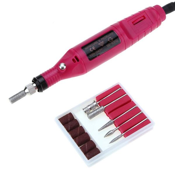 

dotting tools health securely usefulness porable beauty mini electric nail grinding machine polish device maquiagem in stock dropship, Silver