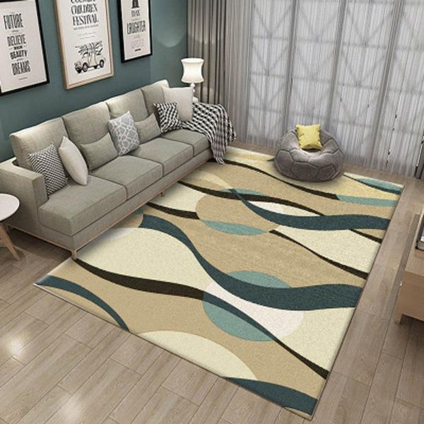 

carpets living room bedroom bedside carpet floor mats modern geometric household non-slip mat crawling