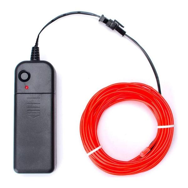 

party decoration flexible neon light 3m glow el rope tape cable strip string led waterproof night colorful dance decor