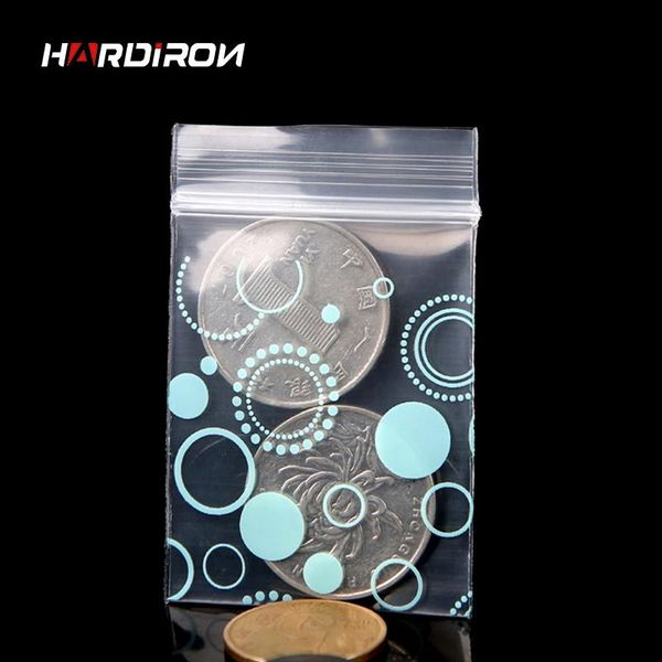 

storage bags hardiron zipper bag small blue dots multiple sizes self sealing gift jewelry mini pouches plastic packaging