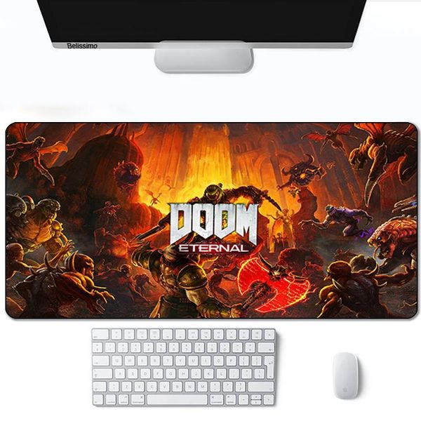 

mouse pads & wrist rests pad pc gaming computer extended doom keyboard mat mats white lapgamer cute accessories desk rgb carpet cabinet