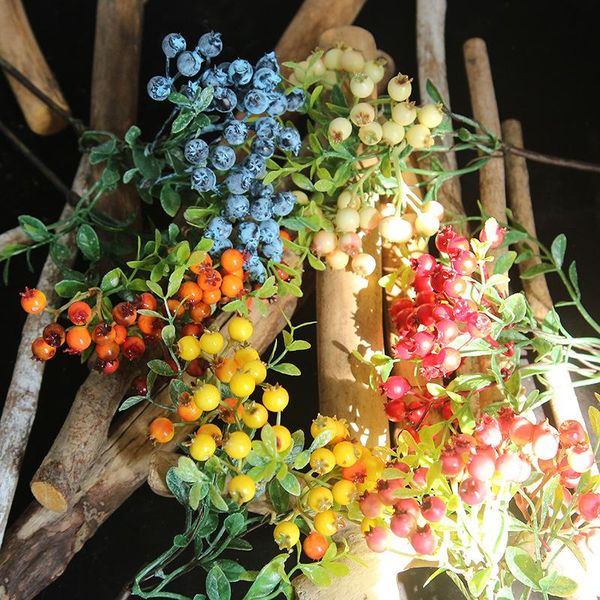 

party decoration 28cm tropical artificial fruit christmas fake berry bouquet living room wedding home diy accessories