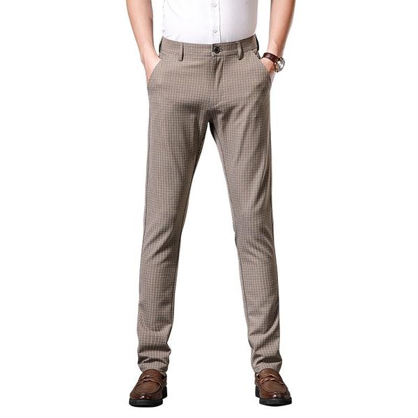 

men's pants 2021 autumn men straight-leg business casual classic style stretch fabrics comfortable male brand clothes, Black