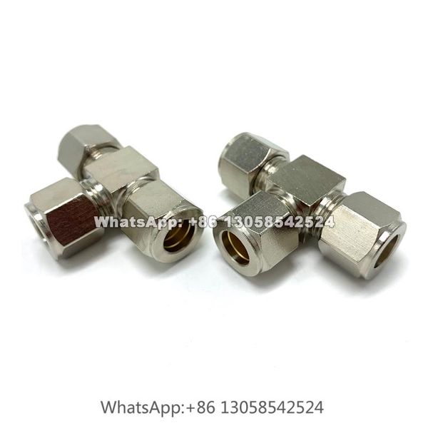 

9.52mm copper joint high pressure spray pipe joint, card sleeve type, quick screw thread ferrule straight watering equipments