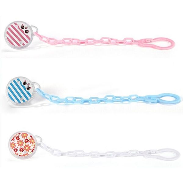 

pacifiers# baby pacifier clip chain hand made colourful print striped dummy soother nipple holder for kids