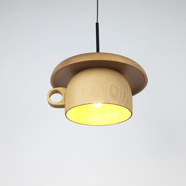 

pendant lamps creative wood cup light modern dining room hanging lamp kitchen fixtures indoor lighting home decor loft luminaire