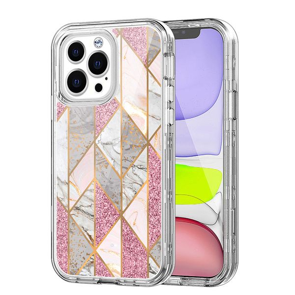 

marble cases for iphone 13 pro max case 12 11 xr three layer heavy duty shockproof defender protection cover