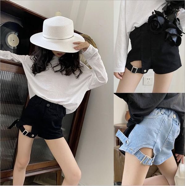 

shorts 2021 wholesale girls denim summer fashion 6-12t b312, Black