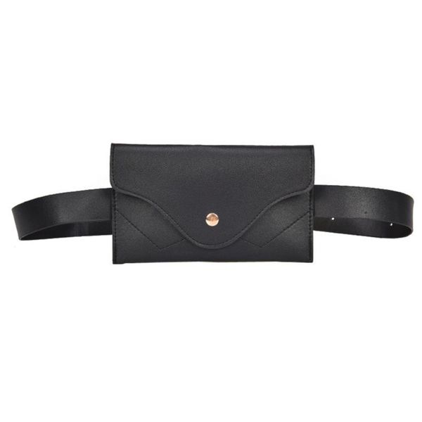 

waist bags 2021 fashion women square pure color leather messenger shoulder bag chest cross--body pack for girls shoping package