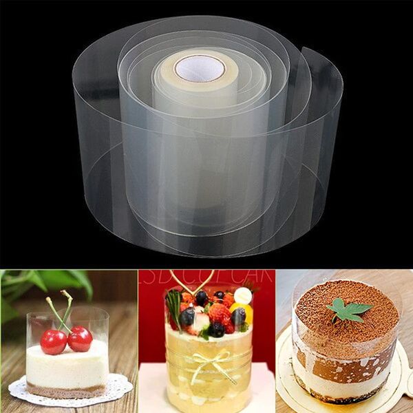 

other event & party supplies 1 roll 10m durable cake surround film transparent collar kitchen mousse chocolate for baking decorating
