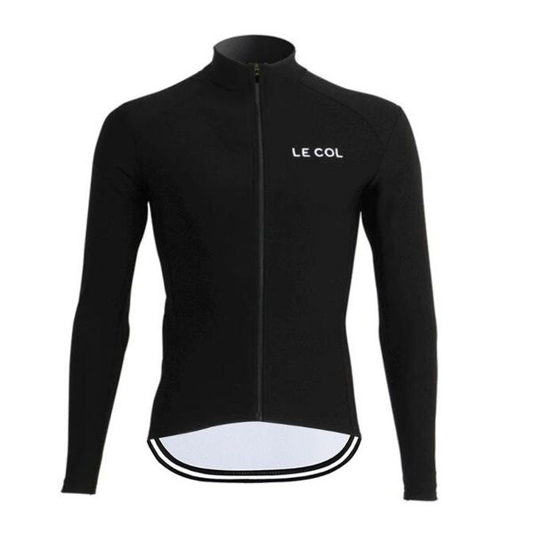 

lecol team cycling jersey long sleeve bicycle clothes ropa ciclismo men autumn mtb bike wear racing shirt jackets, Black;red
