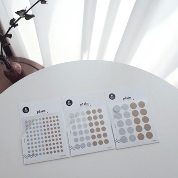 

3sheets korea suatelier scrapbooking book label paper sticker round pattern stationery diy craft decoration home supplies gift wrap