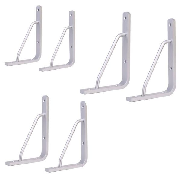 

hooks & rails 2pcs wall shelf bracket heavy duty supporter l shaped angle