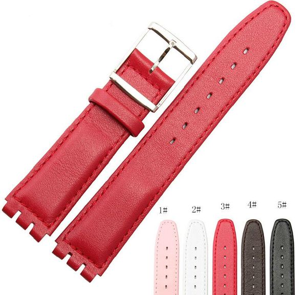 

watch bands wholesale price soft genuine leather band strap for classic standard size 17mm, Black;brown