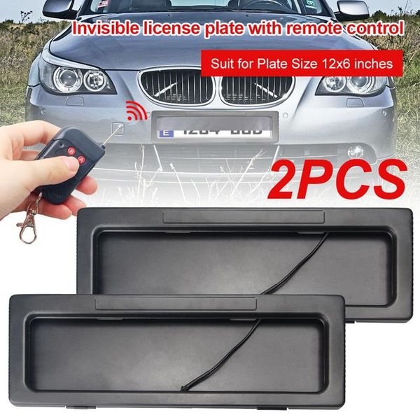 

license plate frames front rear frame electric remote control flip holder for australian standard